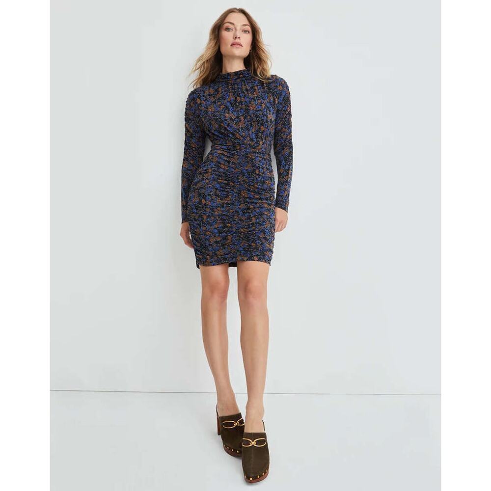 NWT Veronica Beard Gretna Dress Sapphire Multi Print Size L